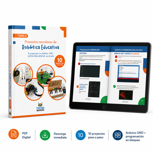 Robótica Educativa con Arduino UNO: 10 proyectos listos